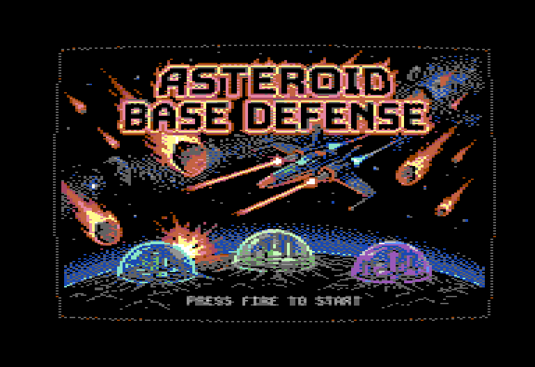 Asteroid Base Defense on the Commodore 64