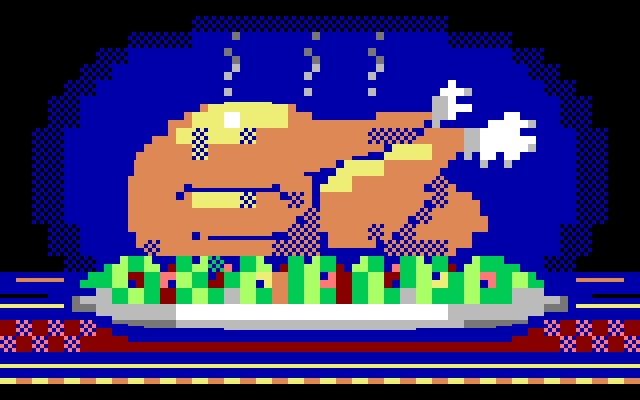 A Thanksgiving welcome screen