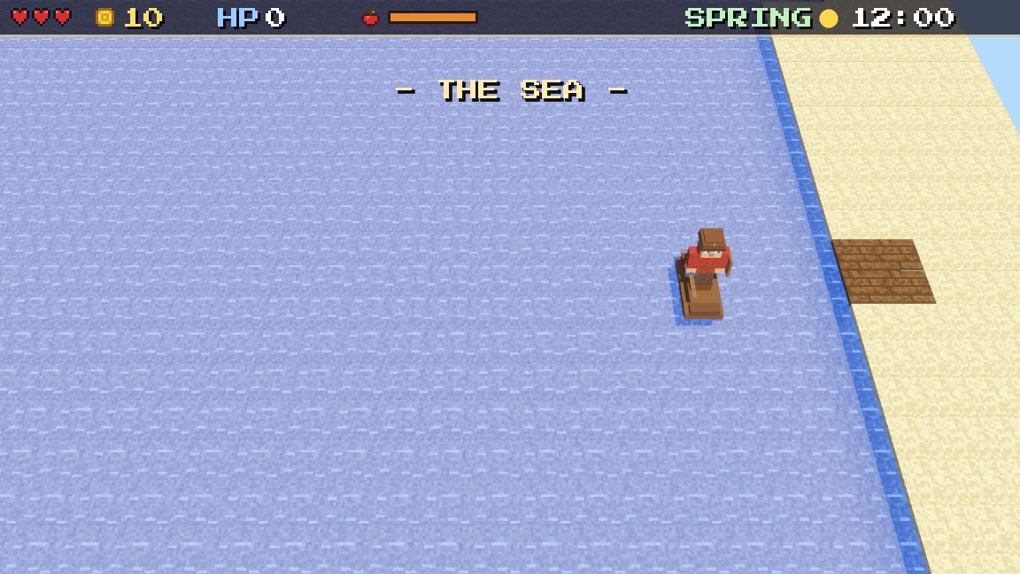 Out to sea, past the reefs