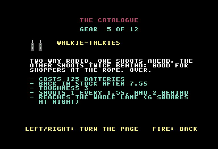 The catalogue