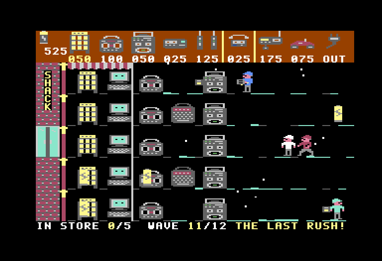 The Last Saturday, on the ice: a Spell-O-Tron stops a shopper cold